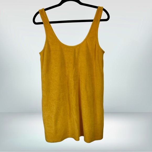 Zara Dresses & Skirts - Zara Terrycloth Yellow Tank Dress, size L